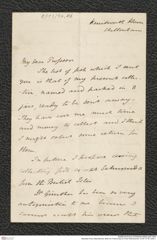 Nachlass Franz Steindachner, Brief von Francis Day an Franz Steindachner, Inv.Nr. 97.06, Seite 1